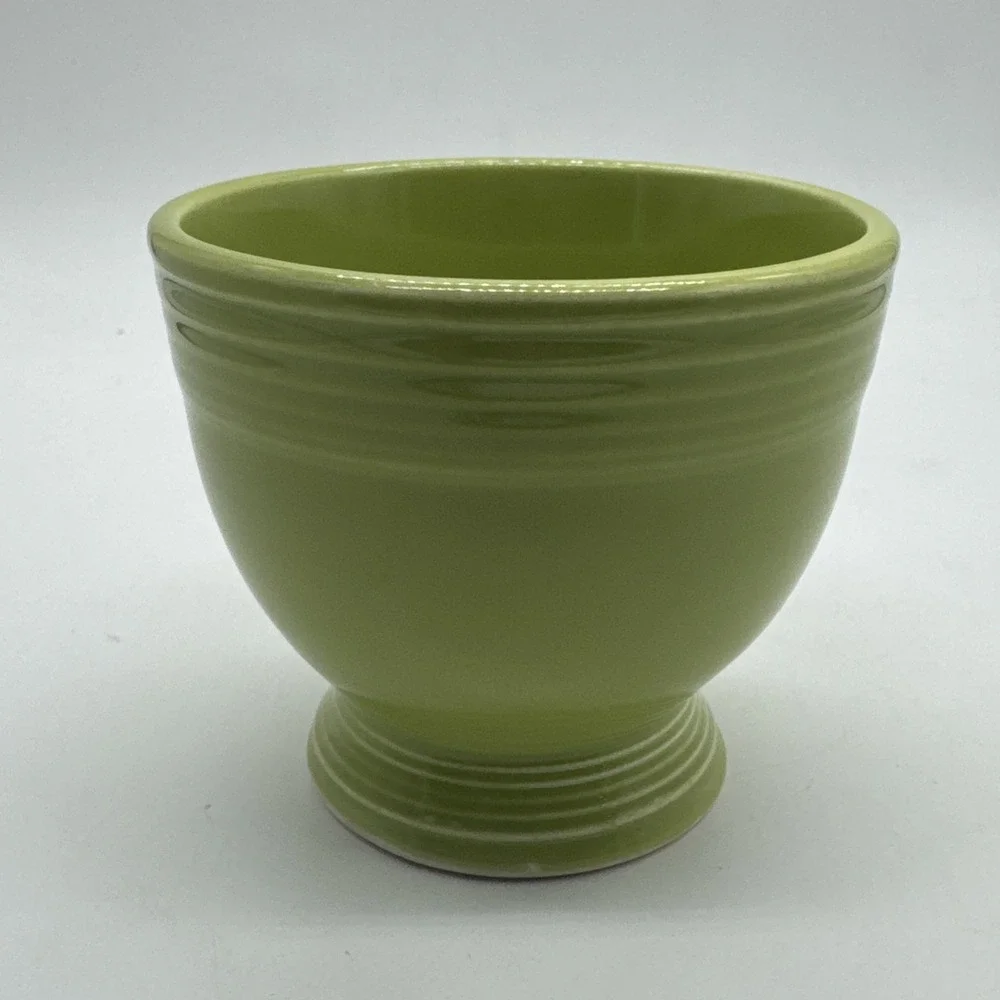 Vtg Homer Laughlin Fiesta Chartreuse Egg Cup Original Brand